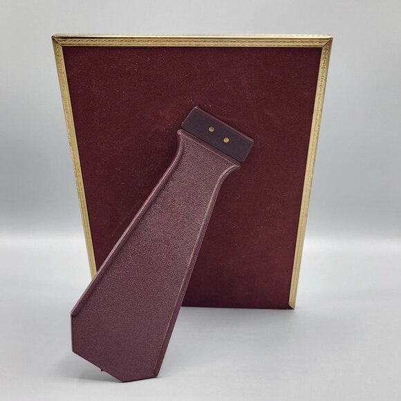 Vintage Picture Photo Frame Brass Gold Faux Wood Metal Ornate Standing - Picture 4 of 9